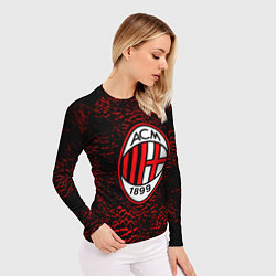 Рашгард женский Ac milan фк милан logo, цвет: 3D-принт — фото 2