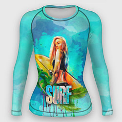 Женский рашгард Surf - девушка