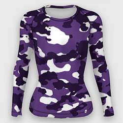 Рашгард женский Amethyst Purple Аметист, цвет: 3D-принт