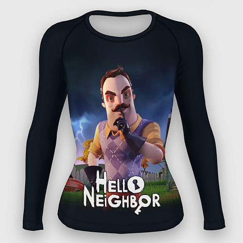 Женский рашгард Hello Neighbor игра Привет сосед / 3D-принт – фото 1