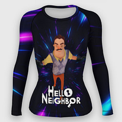 Женский рашгард Hello Neighbor Привет сосед Бегущий сосед