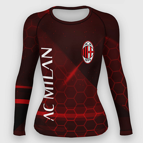 Женский рашгард Ac milan Соты / 3D-принт – фото 1