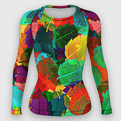 Женский рашгард Colored leaves