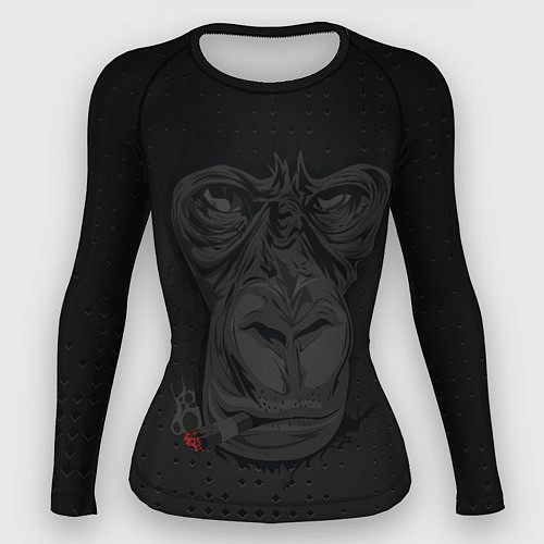 Женский рашгард Горилла с сигарой / 3D-принт – фото 1