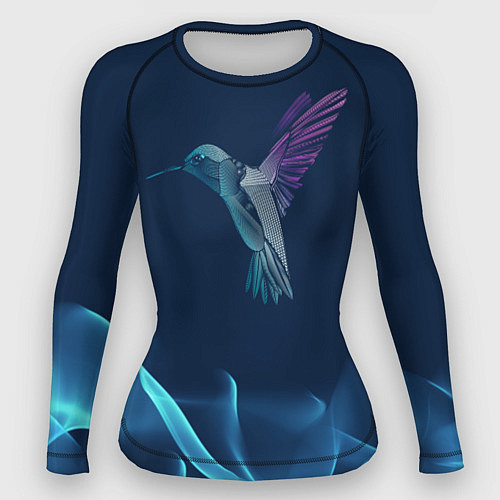 Женский рашгард Колибри в полете / 3D-принт – фото 1