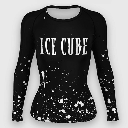 Женский рашгард Ice Cube - брызги краски / 3D-принт – фото 1
