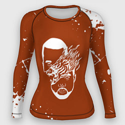 Женский рашгард Kanye west - краска брызги