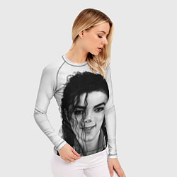 Рашгард женский Майкл Джексон Фото, цвет: 3D-принт — фото 2