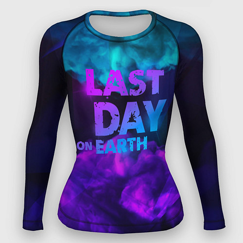 Женский рашгард The last of us - абстракция неон / 3D-принт – фото 1