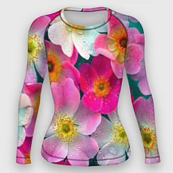 Женский рашгард Сказочные разноцветные цветы
