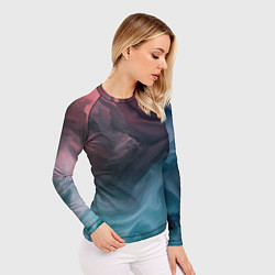 Рашгард женский Розовый и синий дым во тьме, цвет: 3D-принт — фото 2