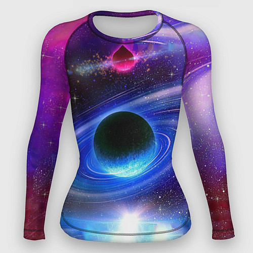 Женский рашгард Центр галактики / 3D-принт – фото 1