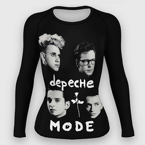 Женский рашгард Depeche Mode portrait / 3D-принт – фото 1