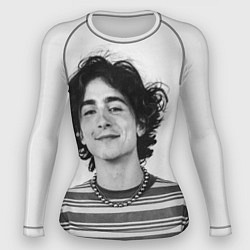 Рашгард женский Timothee Chalamet black white photo, цвет: 3D-принт