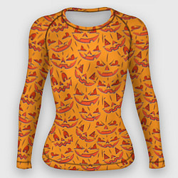 Женский рашгард Halloween Pumpkin Pattern