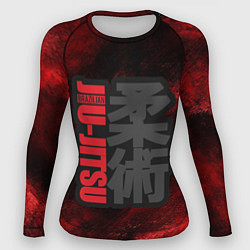Рашгард женский Jiu-Jitsu Bazilian Black-Red, цвет: 3D-принт