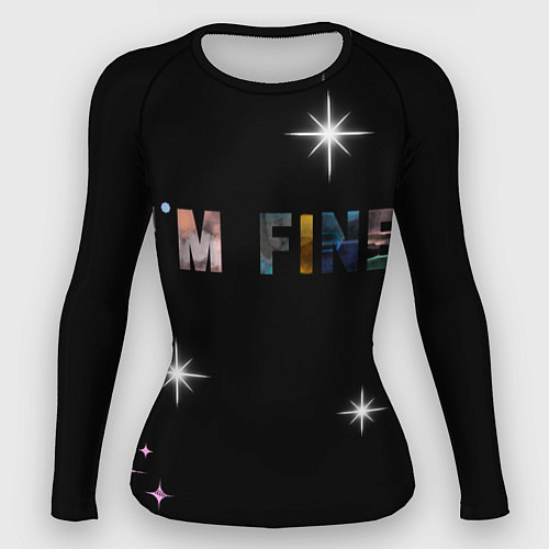 Женский рашгард Надпись / 3D-принт – фото 1