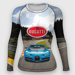 Рашгард женский Bugatti - motorsport - гоночная трасса, цвет: 3D-принт