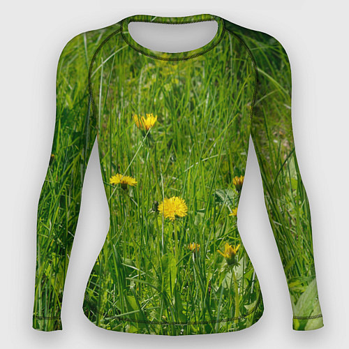 Женский рашгард Солнечные одуванчики / 3D-принт – фото 1