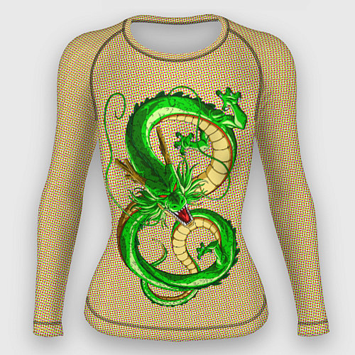 Женский рашгард Зелёный дракон в форме цифры 8 / 3D-принт – фото 1