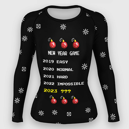 Женский рашгард New Year Game / 3D-принт – фото 1