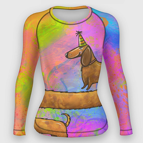 Женский рашгард Очень-очень длинная такса / 3D-принт – фото 1