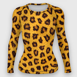 Рашгард женский Текстура леопарда, цвет: 3D-принт