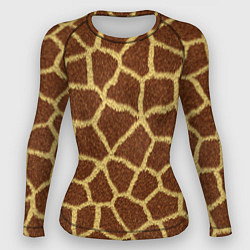 Рашгард женский Текстура жирафа, цвет: 3D-принт