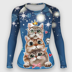 Рашгард женский Кошачье трио, цвет: 3D-принт