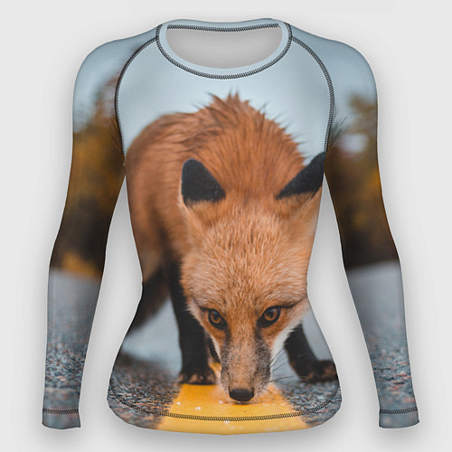 Женский рашгард Лиcа на трассе / 3D-принт – фото 1