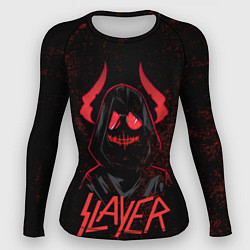 Рашгард женский Slayer - рок 80-х, цвет: 3D-принт