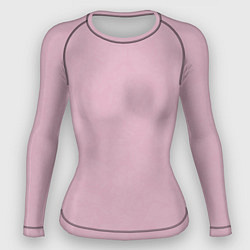 Рашгард женский Приглушенный розовый текстурированный, цвет: 3D-принт