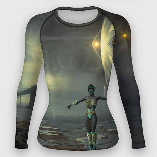 Женский рашгард Эльфийка в пустошах / 3D-принт – фото 1