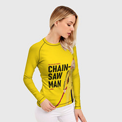 Рашгард женский Человек-бензопила - Пауэр, цвет: 3D-принт — фото 2