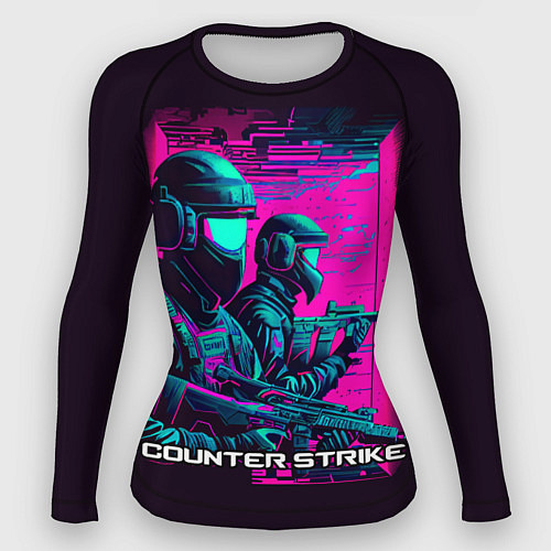 Женский рашгард Cs Go neon / 3D-принт – фото 1