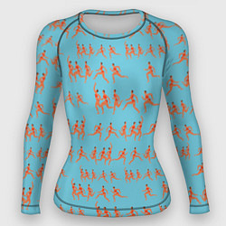 Рашгард женский Женский марафон, цвет: 3D-принт