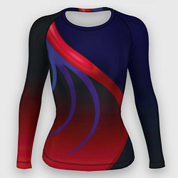 Рашгард женский Красные и синие щупальца, цвет: 3D-принт