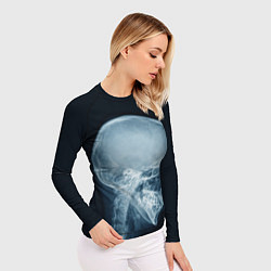 Рашгард женский Рентген головы, цвет: 3D-принт — фото 2