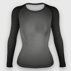 Рашгард женский Серый, черный градиент, цвет: 3D-принт