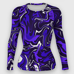 Рашгард женский Фиолетовая абстракция, цвет: 3D-принт