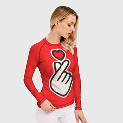 Рашгард женский К- Heart, цвет: 3D-принт — фото 2