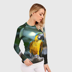 Рашгард женский Красавец попугай, цвет: 3D-принт — фото 2