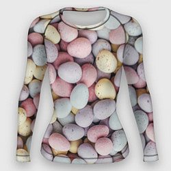 Рашгард женский Абстрактное множество чистых и светлых камней, цвет: 3D-принт