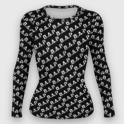 Рашгард женский B A P black n white pattern, цвет: 3D-принт