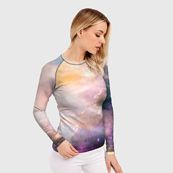 Рашгард женский Аморфное абстрактное космическое красочное небо, цвет: 3D-принт — фото 2