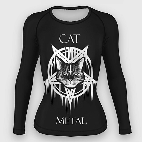 Женский рашгард Cat metal / 3D-принт – фото 1