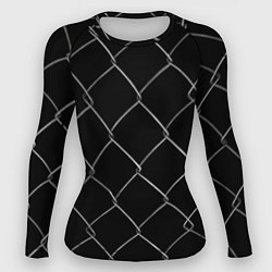 Рашгард женский Плетеный забор, цвет: 3D-принт