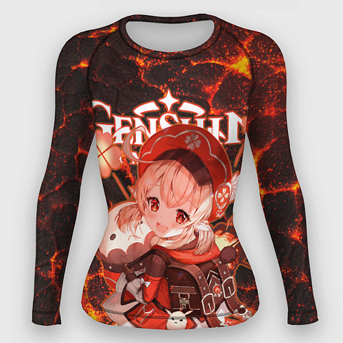 Женский рашгард Кли на фоне раскаленной лавы / 3D-принт – фото 1