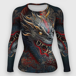 Рашгард женский Дракон Irezumi, цвет: 3D-принт