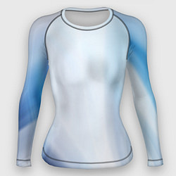 Рашгард женский Светлые синие и голубые волны, цвет: 3D-принт